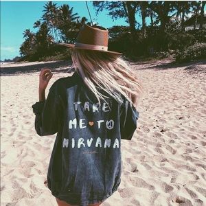 Spiritual Gangster Take Me to Nirvana army jacket